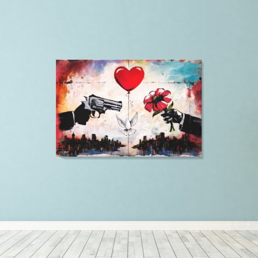 Wall of Dissension Leinwanddruck (Insitu (Holzboden))