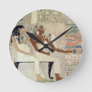 Wall painting from the tomb of Rekhmire, Thebes, d Runde Wanduhr