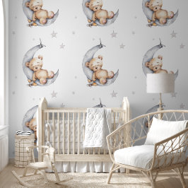 Wall Paper - Bear Asleep On The Moon  Tapete
