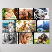 Wall Poster 9 Foto Template Rounded Frame Collage (Vorne)