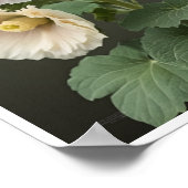 Wall Poster Beautiful Hollyhock Blume Mauer (Ecke)