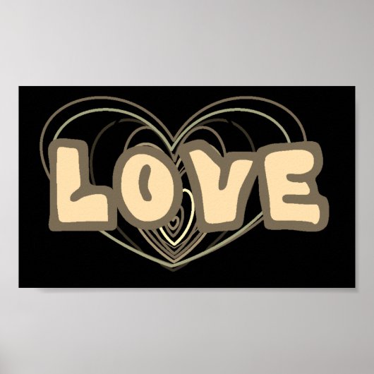 Wall Poster mit Liebe- und Herzbildern (Vorne)