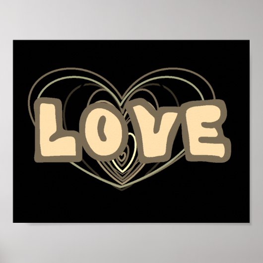 Wall Poster mit Liebe- und Herzbildern (Vorne)