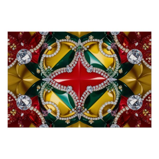 Wall-Poster mit Los Angeles Colors Design Poster (Vorderseite)