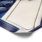 Wall-Poster mit schottischem Thistles-Design Poster (Ecke)