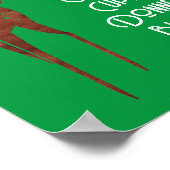 Wall Poster - Rentier des Weihnachtsmannes - Rudol (Ecke)