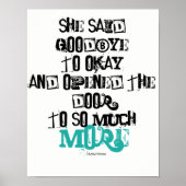 Wall Poster Sie sagte Abschied von Okay Inspiratio (Vorne)