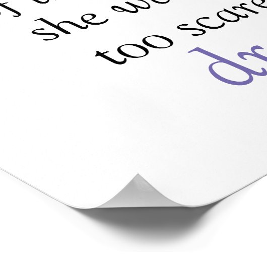 Wall Poster Sie trägt die Kronen-Zitate (Ecke)