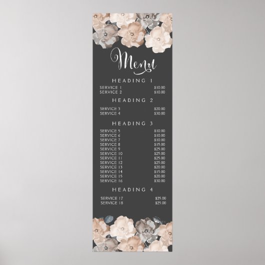 Wall Print Hair Beauty Beautician Preis Poster (Vorne)