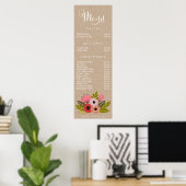 Wall Print Wellness-Center Salon Beautician Menü P Poster (Heimbüro)