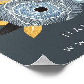 Wall Print Wellness-Center Salon Beautician Menü P Poster (Ecke)