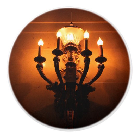 Wall Sconce Antique Ästhetik Keramikknauf (Vorderseite)