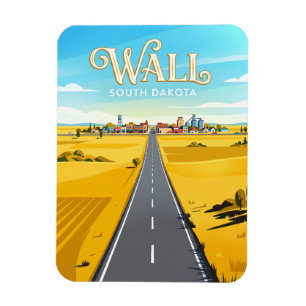 Wall South Dakota Magnet
