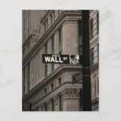 Wall St New York Postkarte (Vorderseite)