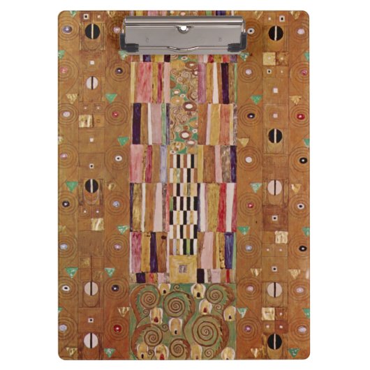 Wall, Stoclet Frieze von Gustav Klimt Klemmbrett (Vorderseite)