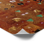 Wall, Stoclet Frieze von Gustav Klimt Poster (Ecke)