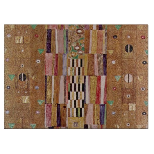 Wall, Stoclet Frieze von Gustav Klimt Schneidebrett (Vorderseite)