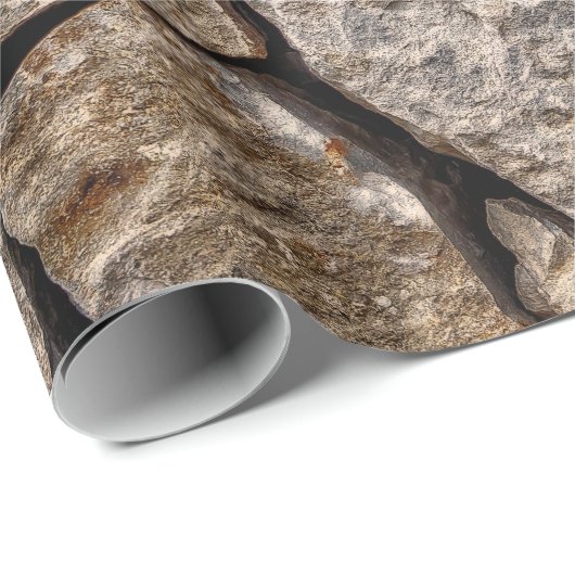 Wall Stones Masonry Rocks Geschenkpapier (Rolleneckpunkt)