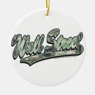 Wall Street - 1000 Dollar-Rechnung Keramik Ornament