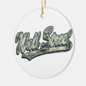 Wall Street - 1000 Dollar-Rechnung Keramik Ornament (Links)