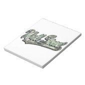 Wall Street - 1000 Dollar-Rechnung Notizblock (Rotiert)