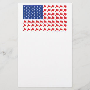 Wall Street American Flag Briefpapier