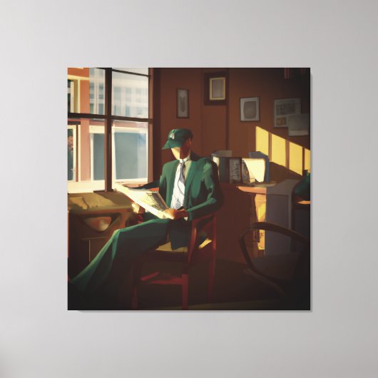 Wall Street Analyst Leinwanddruck (Vorderseite)