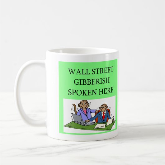 Wall Street Börseinvestor Kaffeetasse (Links)