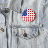 Wall Street Bull Market American Flag Button (Beispiel)