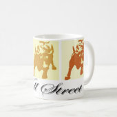 Wall Street Bull Market Kaffeetasse (VorderseiteRechts)