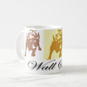 Wall Street Bull Market Kaffeetasse (Vorderseite Links)