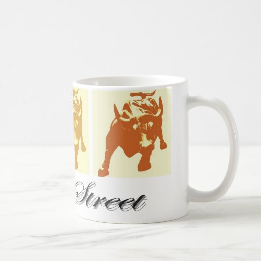 Wall Street Bull Market Kaffeetasse (Rechts)