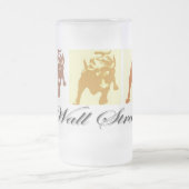 Wall Street Bull Market Mattglas Bierglas (Mittel)