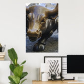 Wall Street Bull Poster (Heimbüro)