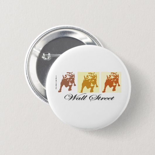 Wall Street Button (Vorne & Hinten)