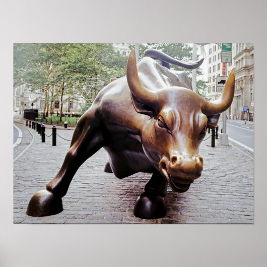 Wall Street Charging Bull Poster (Vorne)