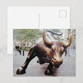 Wall Street Charging Bull Postkarte (Vorne/Hinten)
