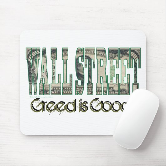 Wall Street/Gier ist gut Mousepad (Mit Mouse)