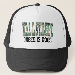 Wall Street/Gier ist gut Truckerkappe