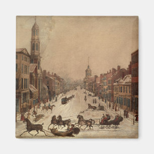 Wall Street im Winter Magnet