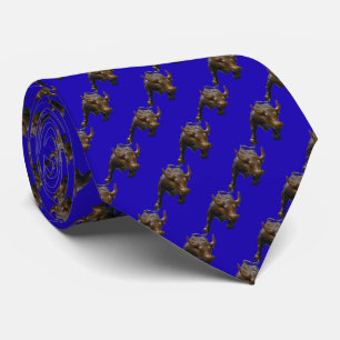 Wall Street Ladung Bull Krawatte - Blue BG