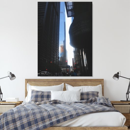 Wall Street, New York City Leinwanddruck (Insitu (Schlafzimmer))