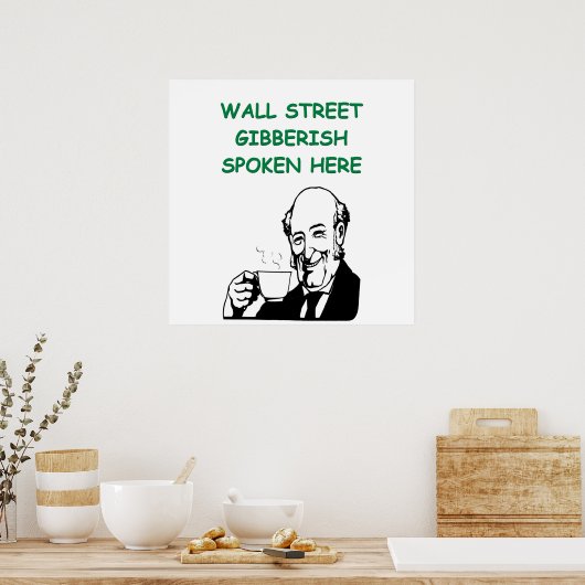 wall street poster (Küche)