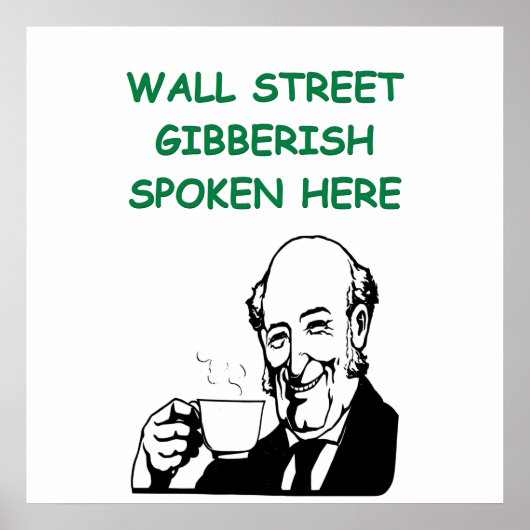 wall street poster (Vorne)