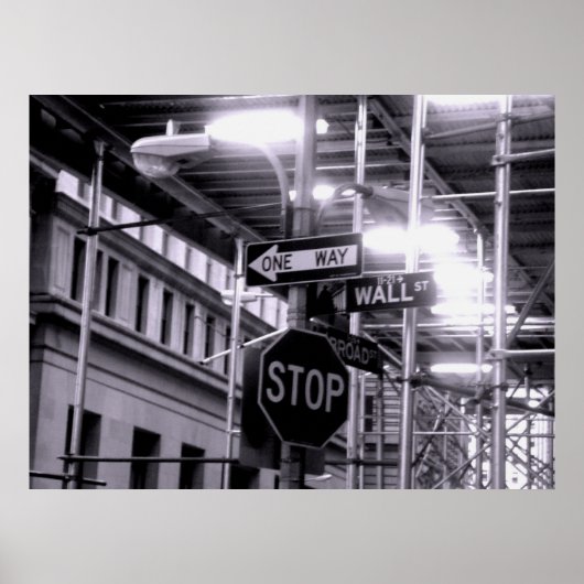 Wall Street poster (Vorne)