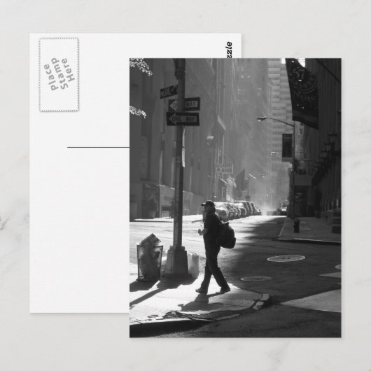 Wall Street Postkarte (Vorne/Hinten)