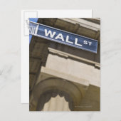 Wall Street Postkarte (Vorne/Hinten)