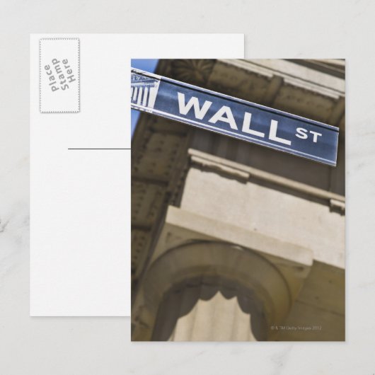 Wall Street Postkarte (Vorne/Hinten)