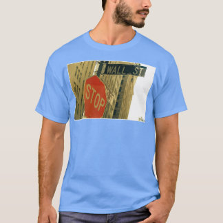 Wall Street Schild New York City Circa 2000 T-Shirt