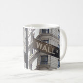Wall Street Sign New York City Tasse (VorderseiteRechts)